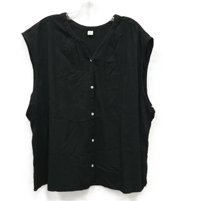 women's tops for those who want to wear pieces that are both comfortable and stylishBlack Top Sleeveless By Old Navy, Size: Xxl