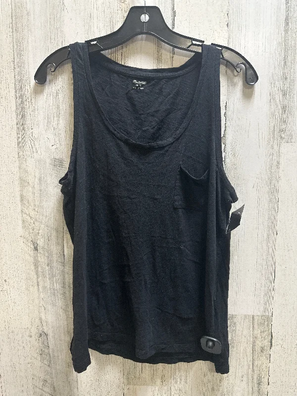 women's tops for maximalist fashion loversBlack Top Sleeveless Madewell, Size M