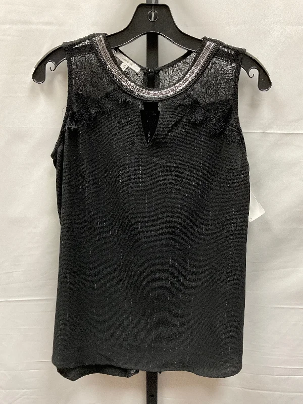 women's tops with spaghetti straps and deep V-necksBlack Top Sleeveless Maurices, Size L