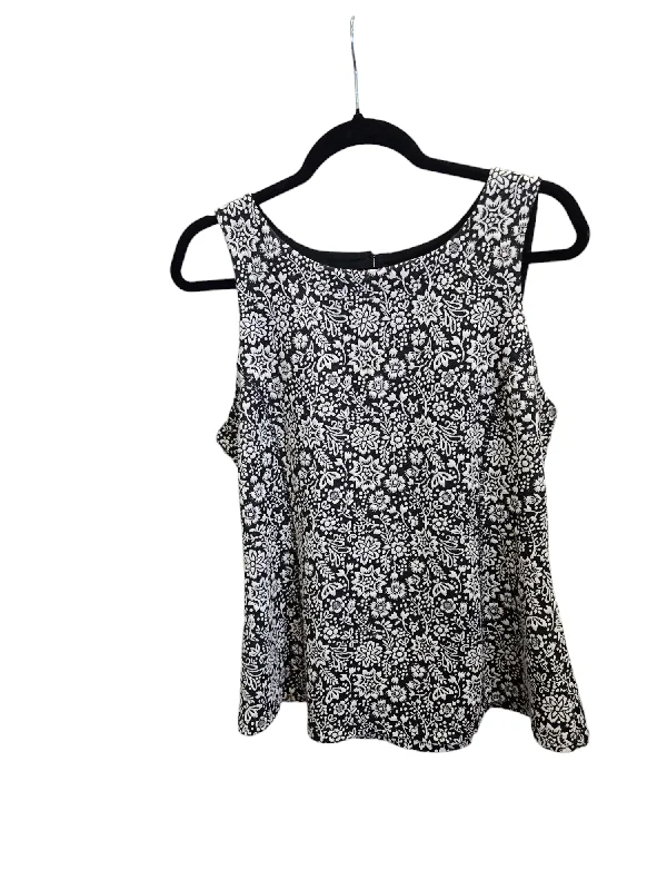 women's tops for those who want to create outfits that are both trendy and timelessBlack & White Top Sleeveless Anthropologie, Size L