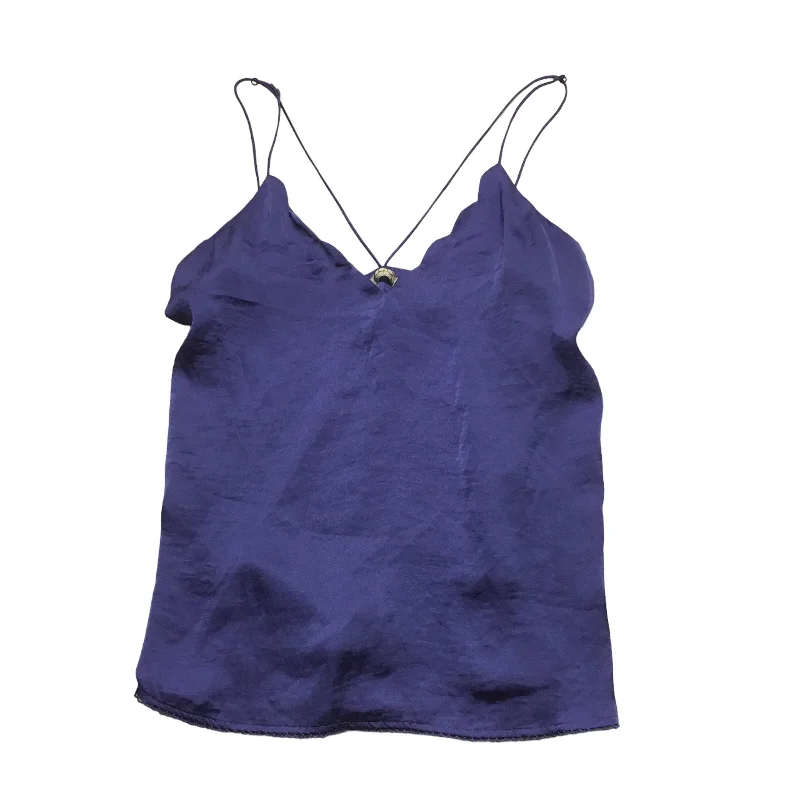 women's tops for those who want to wear versatile pieces that can be dressed up or downBlue Top Sleeveless Free People, Size S