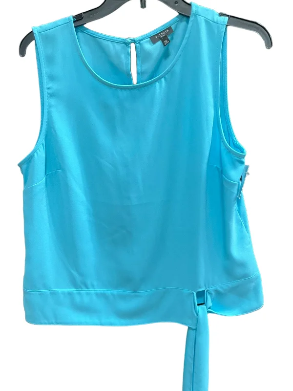 women's tops for glamorous eveningsBlue Top Sleeveless Talbots, Size 10petite