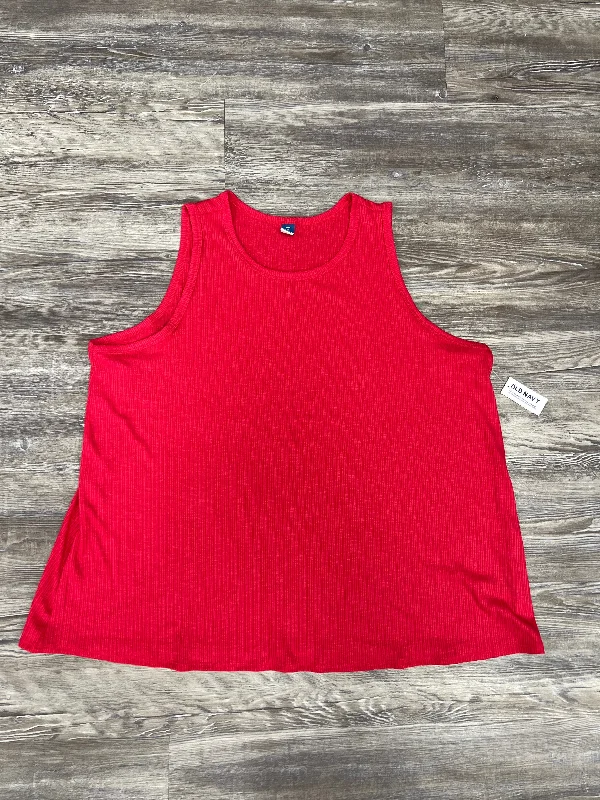 women's tops with sheer overlaysCoral Top Sleeveless Old Navy, Size Xl