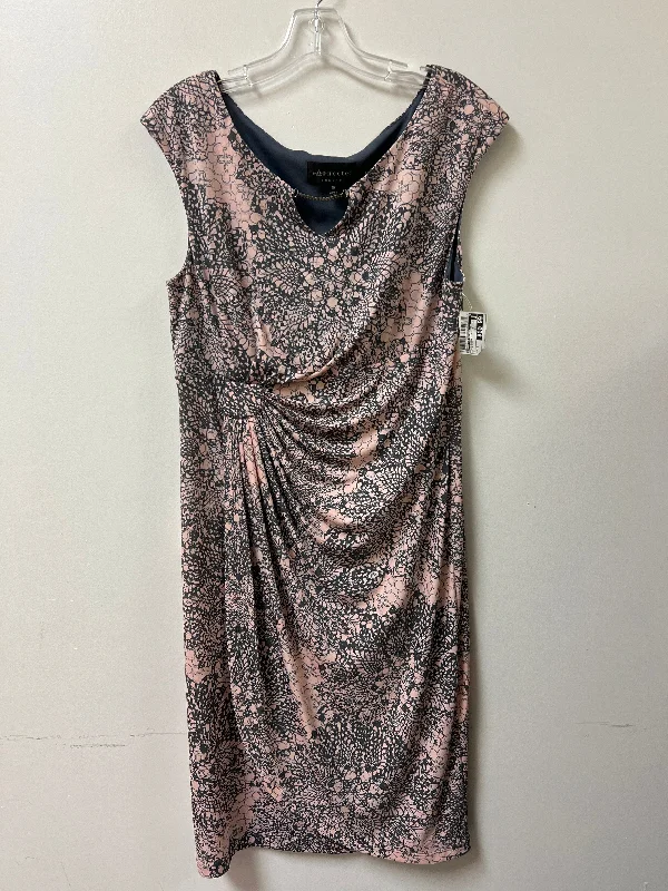 women's tall dressesDress Casual Short By Connected Apparel In Grey & Pink, Size: 1x