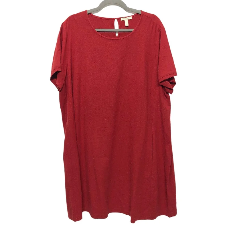 women's bespoke dressesDress Casual Short By Eileen Fisher In Red, Size: 1x