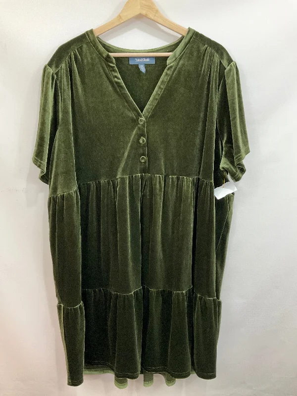 women's vintage dressesDress Casual Short By Modcloth In Green, Size: 2x