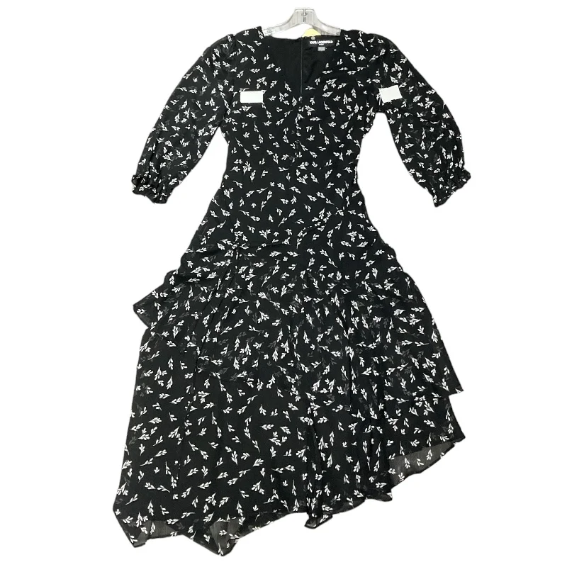 women's wrap dressesDress Designer By Karl Lagerfeld In Black, Size: 6