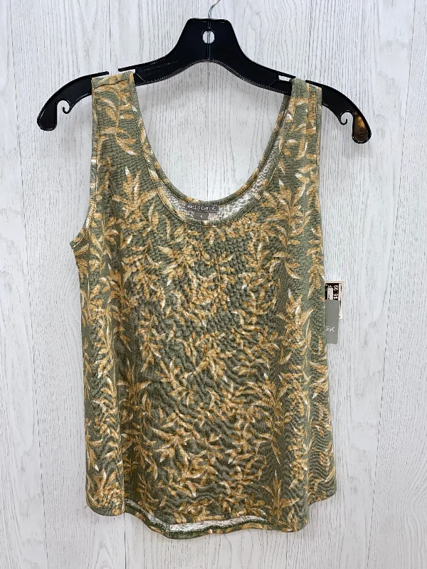 women's tops for evening soireesGreen Top Sleeveless Basic Falls Creek, Size S