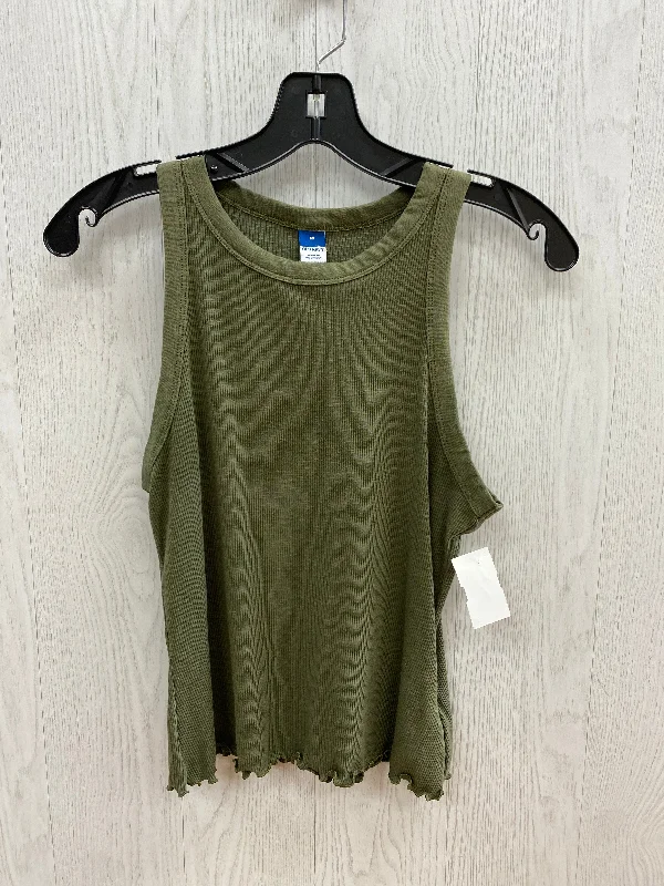 off-the-shoulder women's topsGreen Top Sleeveless Basic Old Navy, Size M