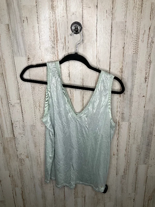 women's tops with built-in brasGreen Top Sleeveless Ted Baker, Size Xs