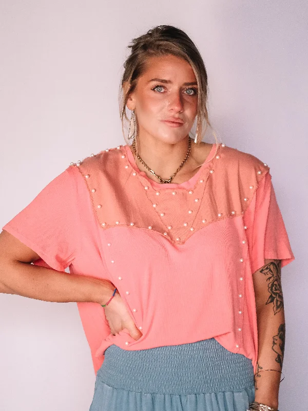 camisoles for womenMeredith Pearl Oversized Top