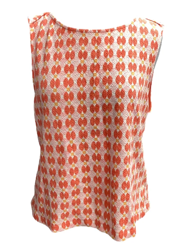 women's tops for creating capsule wardrobesOrange & Pink Top Sleeveless Maeve, Size Xl