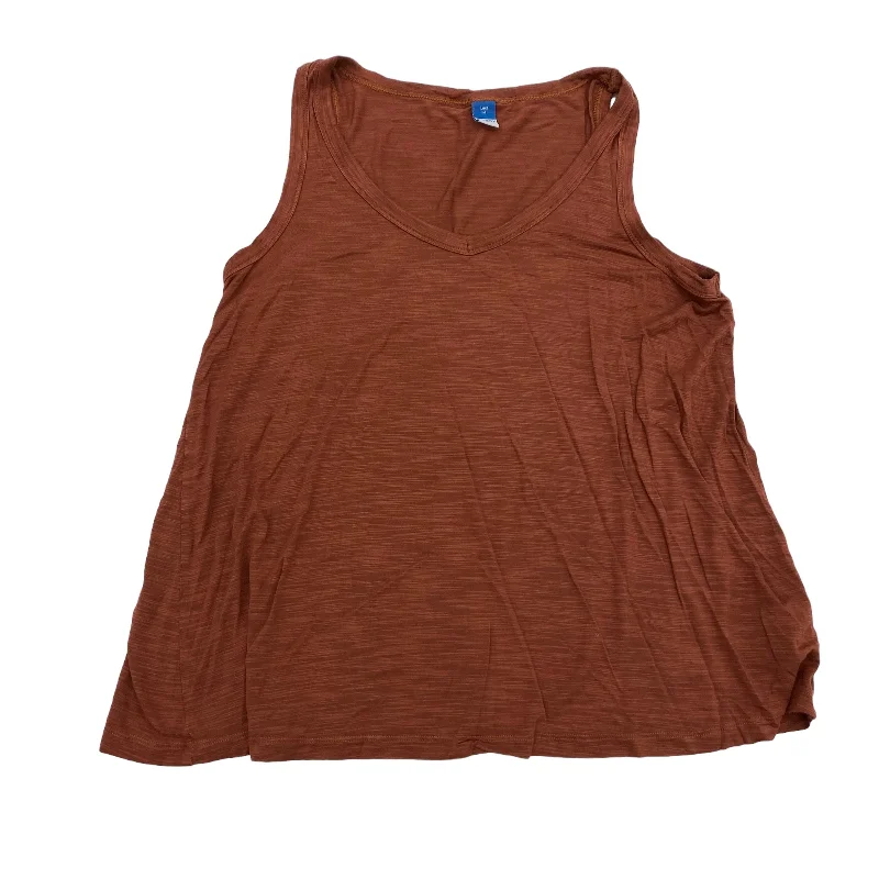 women's tops for those who want to invest in timeless piecesORANGE TOP SLEEVELESS by OLD NAVY Size:M