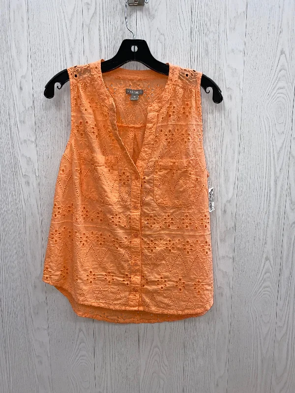 three-quarter sleeve women's topsOrange Top Sleeveless Falls Creek, Size M