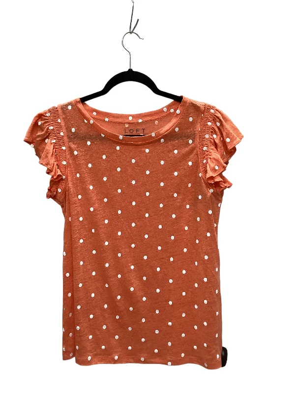 women's tops for those who want to stay warm and stylish during colder weatherOrange Top Sleeveless Loft, Size Xs