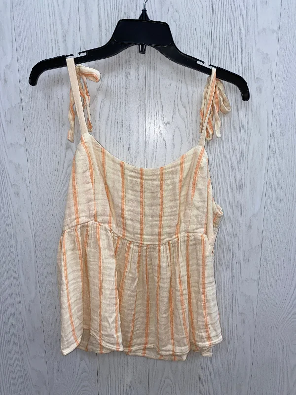 women's tops with bell sleevesOrange Top Sleeveless Old Navy, Size M