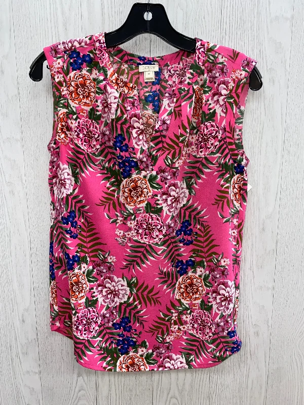 women's tops for those who want to wear versatile pieces that can be dressed up or downPink Top Sleeveless J Crew, Size Xs