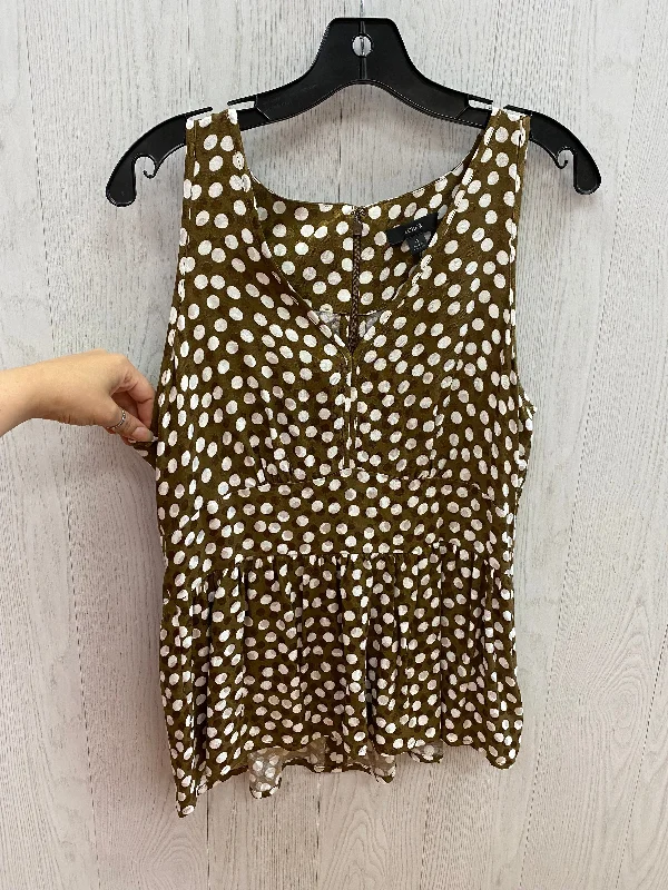 women's tops for those who want to add a bit of flair and personality to their looksPolkadot Top Sleeveless J Crew, Size 4