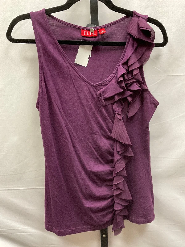 women's tops for those who want to add a bit of flair and personality to their looksPurple Top Sleeveless Elle, Size S