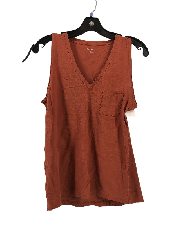 women's tops for those who want to make a fashion statementRed Top Sleeveless Madewell, Size S