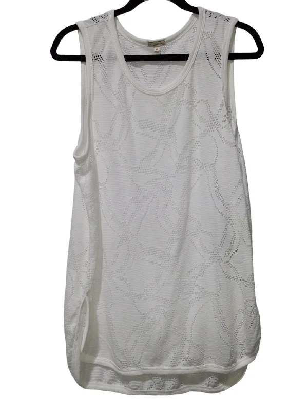 cozy women's tops for fall and winterWhite Top Sleeveless Gap, Size Xl