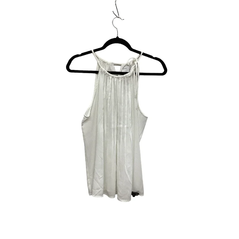 women's tops for statement-making outfitsWhite Top Sleeveless Soho Design Group, Size S