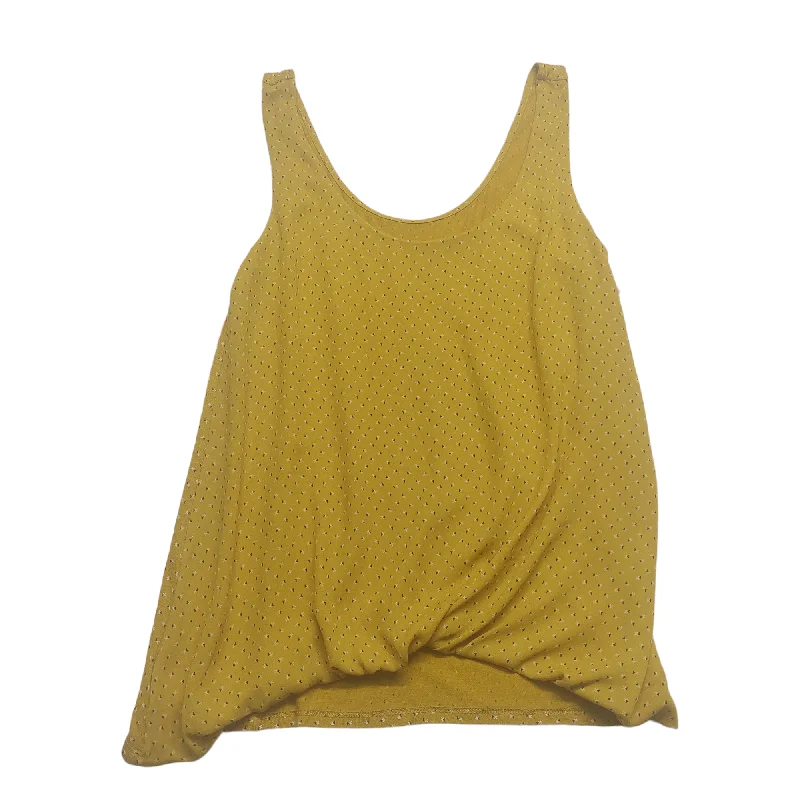 women's tops for boho-chic stylesYellow Top Sleeveless Loft, Size S