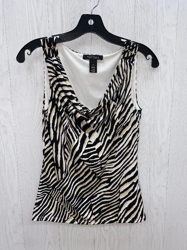 women's tops for those who love to experiment with fashionZebra Print Top Sleeveless Basic White House Black Market, Size Xs