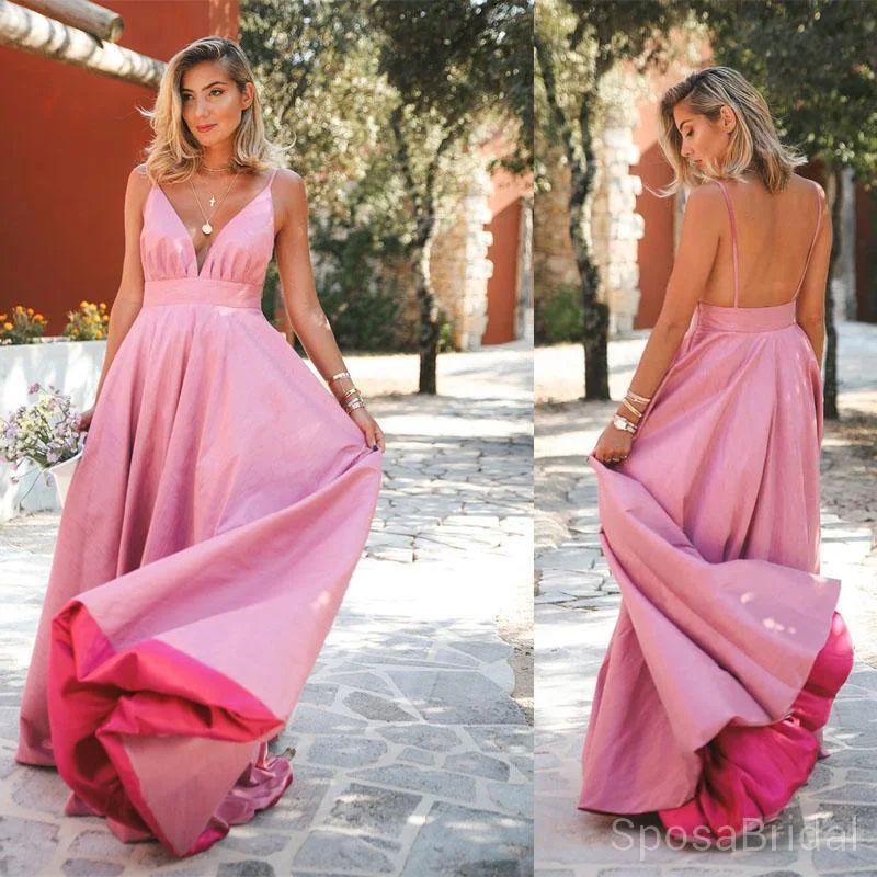 prom dress try-on ideasCharming Cheap Modest Spaghetti Straps Pretty High Quality Long Prom Dresses PD1251