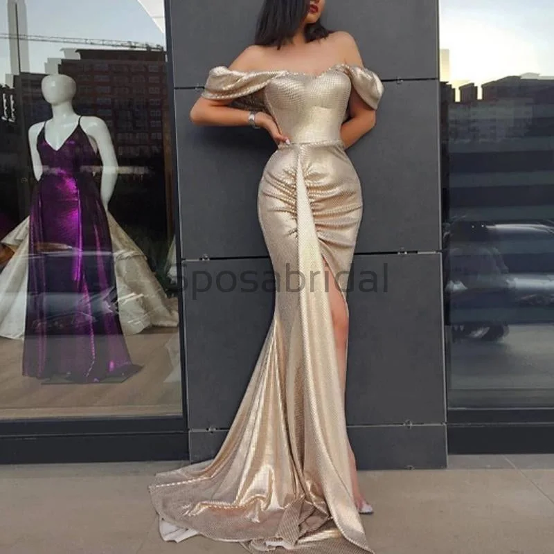 prom dresses with illusion panelsOff the Shoulder Newest Unique Fashion Mermaid Sexy Elegant Long Prom Dresses PD1642