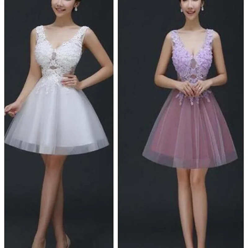 budget-friendly prom dressesShort lace cute tight see through sexy charming unique style homecoming prom gowns dress,BD0066