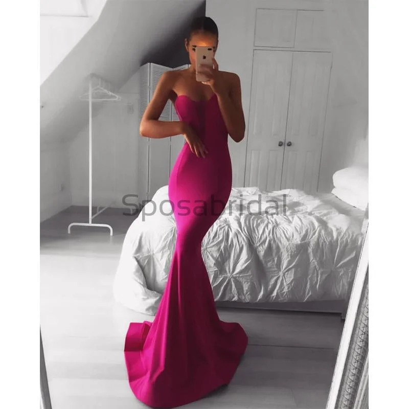 prom dresses with beaded accentsSleeveless Popular Cheap Mermaid Simple Elegant Formal Long Prom Dresses PD1655